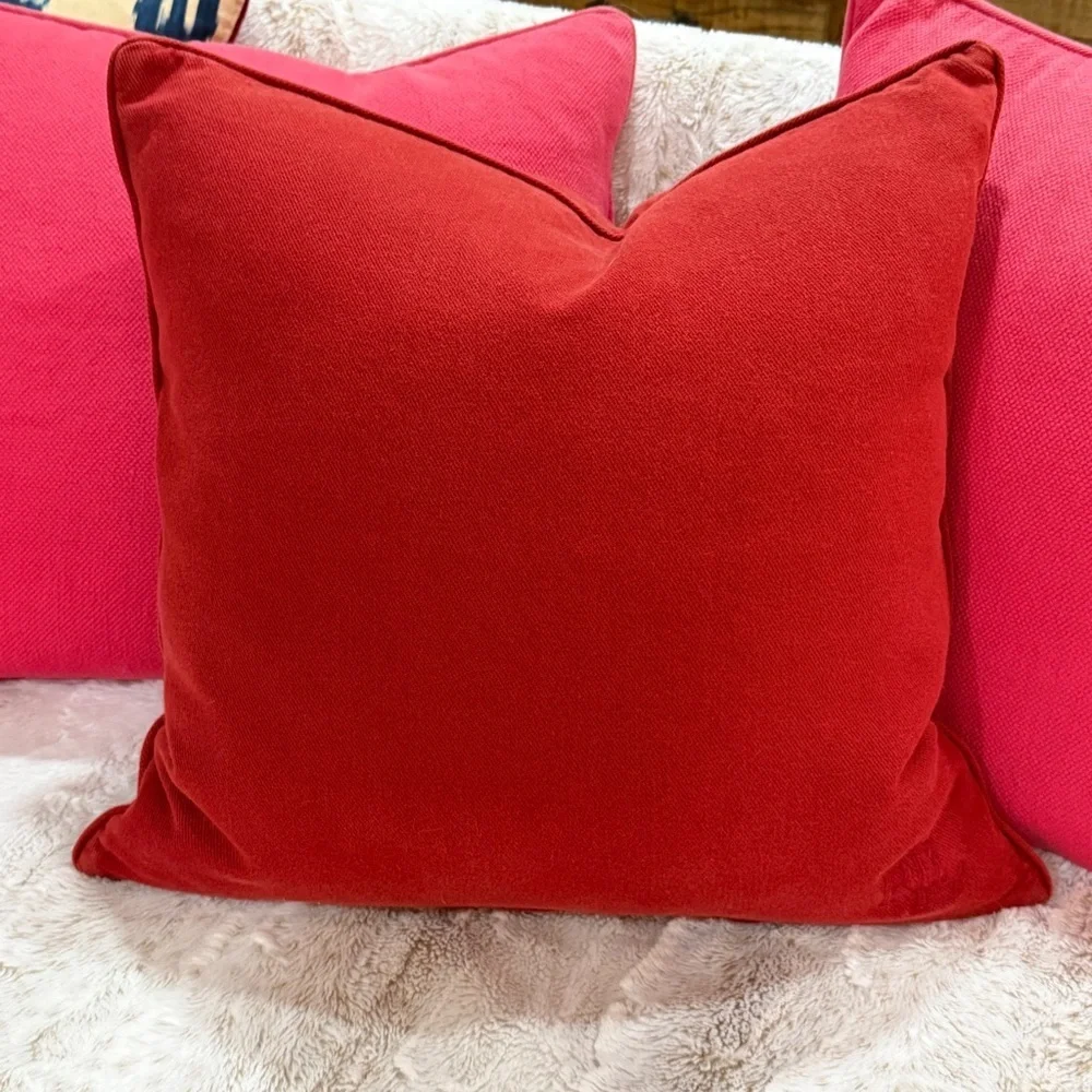 Ralph Lauren Bundle of 3 Red/Pink Pillow Shams